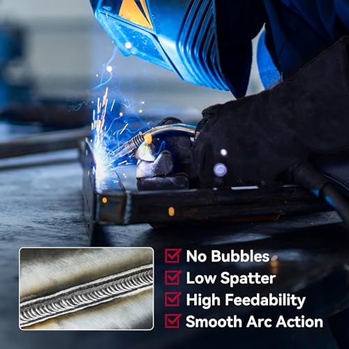 ARCCAPTAIN Flux Core Welding Wire .035", E71T-GS Mig Welding Wire 2-Pound X 2 Spools Gasless Mild Carbon Steel Compatible With Lincoln Miller Forney Harbor Welder, Pack of 2 - Image 2