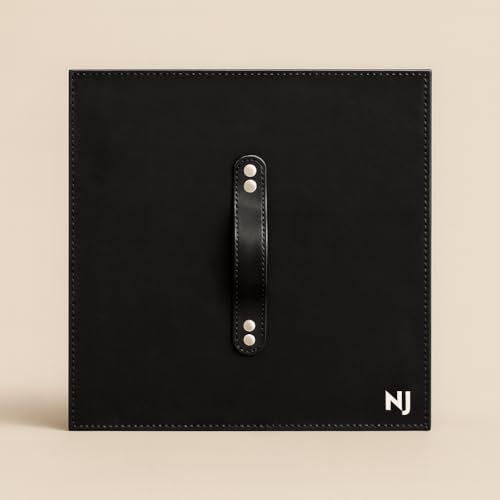 NJ OVERSEAS لوحة نداء مطار NJ، لوحة الاسم والترحيب مع وظيفة التعليق على الدرابزين: أسود - Image 4