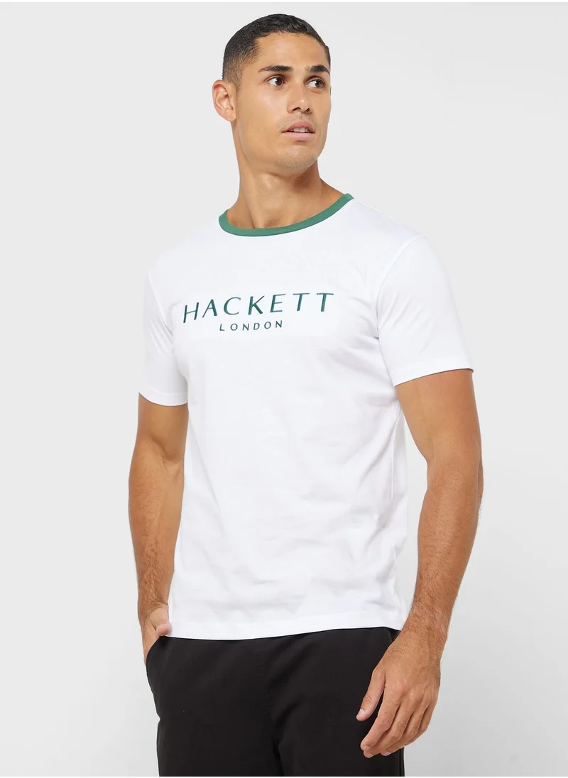 Hackett Logo Crew Neck T-Shirt