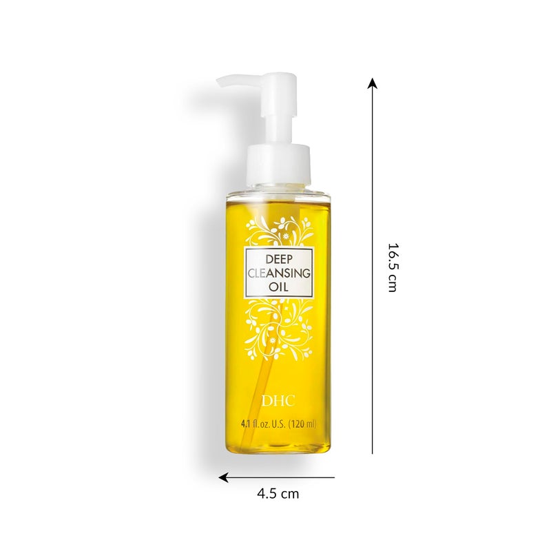 DHC Deep Cleansing Oil Medium, Facial Cleansing Oil, Makeup Remover, Cleanses without Clogging Pores, Residue-Free, Fragrance and Colorant Free, All Skin Types, 4.1 fl. oz. - Image 3