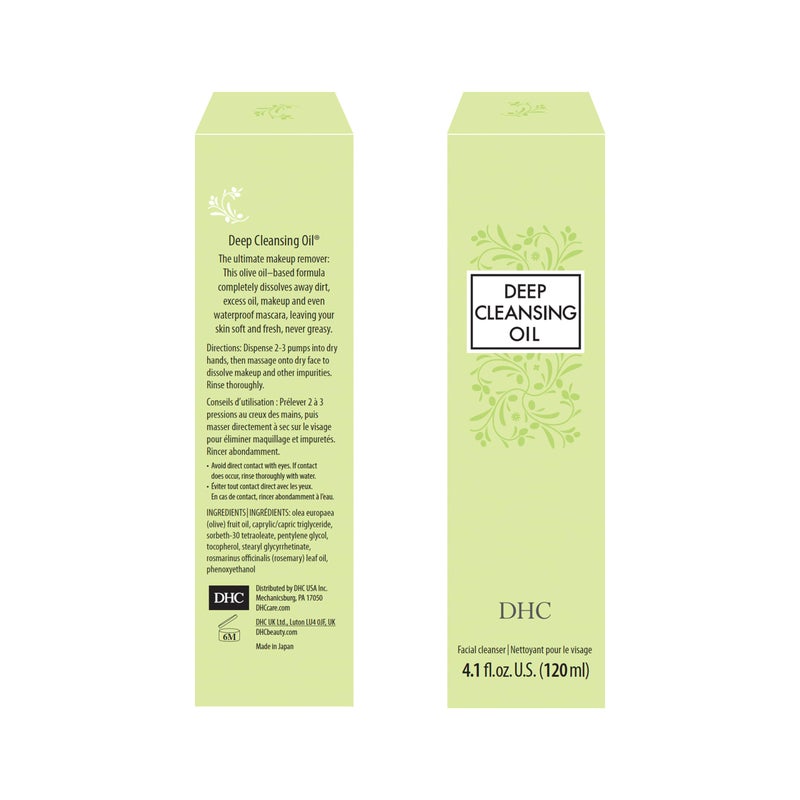 DHC Deep Cleansing Oil Medium, Facial Cleansing Oil, Makeup Remover, Cleanses without Clogging Pores, Residue-Free, Fragrance and Colorant Free, All Skin Types, 4.1 fl. oz. - Image 4