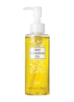 DHC DHC Deep Cleansing Oil Medium, Facial Cleansing Oil, Makeup Remover, Cleanses without Clogging Pores, Residue-Free, Fragrance and Colorant Free, All Skin Types, 4.1 fl. oz.  - Image 1