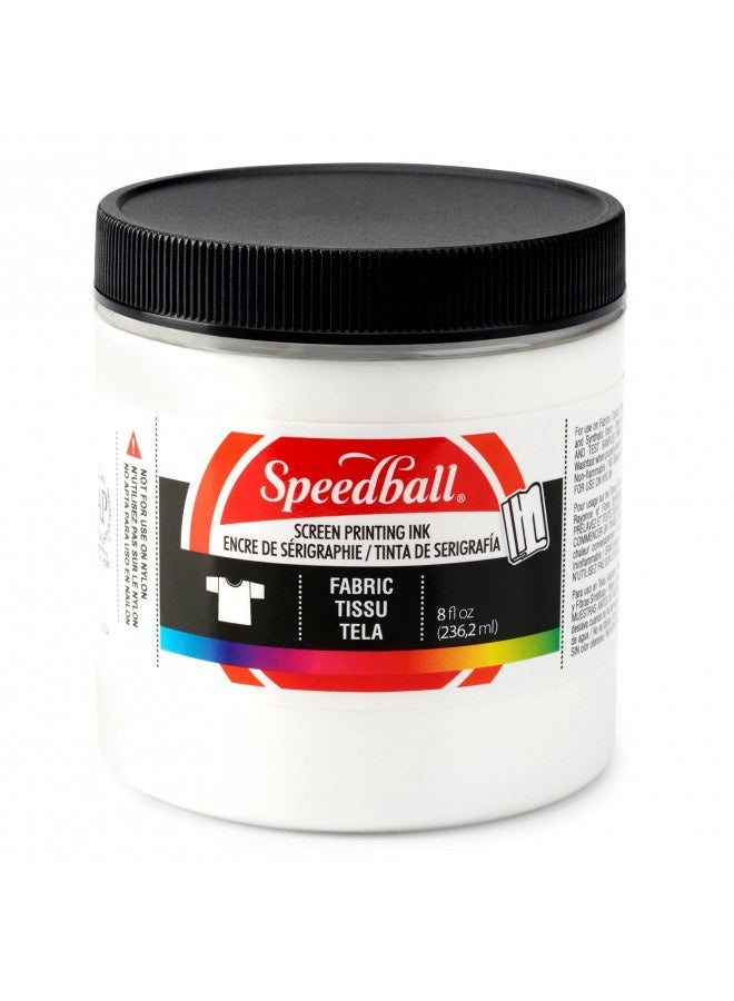 Speedball Fabric Screen Printing Ink, 8-Ounce, White For T-Shirt And Silkscreen Printmaking - Image 2