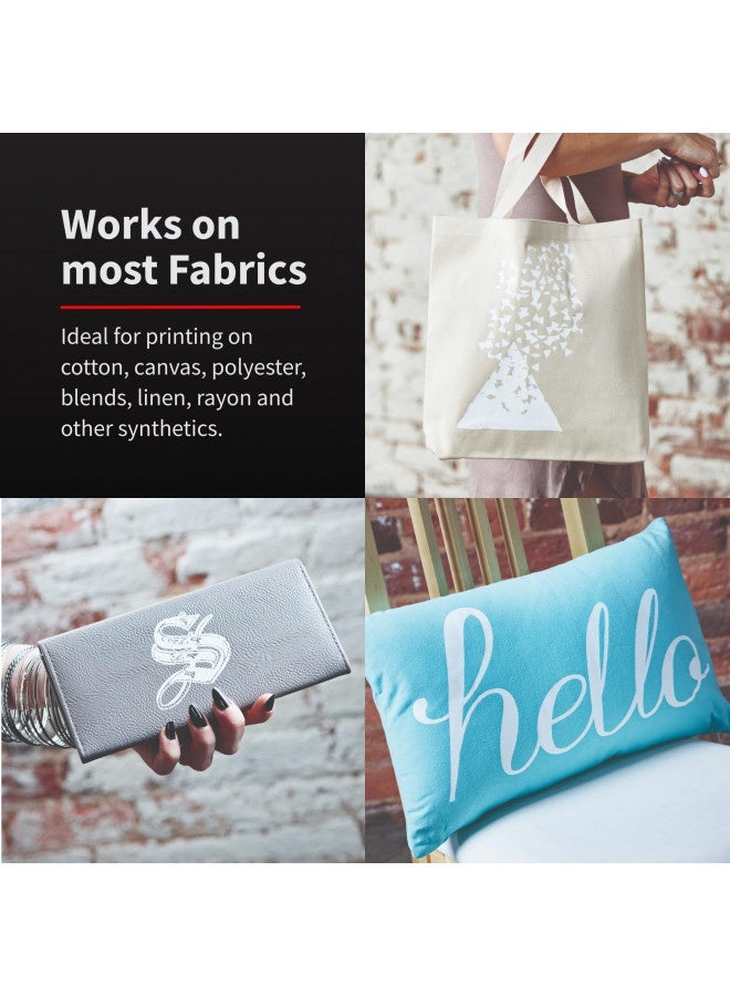 Speedball Fabric Screen Printing Ink, 8-Ounce, White For T-Shirt And Silkscreen Printmaking - Image 1