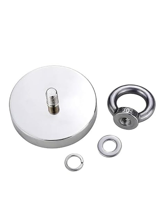 VITION Super Strong Neodymium Fishing Magnet Strong Pulling Force Rare Earth Magnet with Countersunk Hole Eye bolt for Retrieving in River and Magnetic Fishing - Image 3