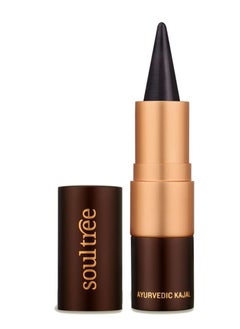 SOULTREE SoulTree Pure Black Kajal 100% Natural Matte Finish for Soothing Cleansing effect 3G  - Image 1