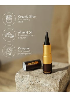 SOULTREE SoulTree Pure Black Kajal 100% Natural Matte Finish for Soothing Cleansing effect 3G  - Image 4