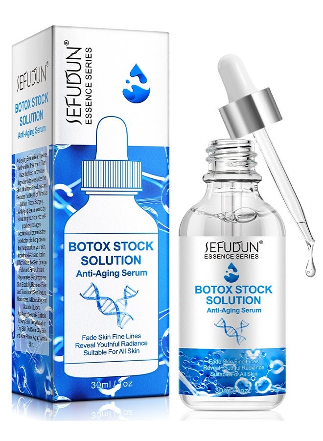 Sefudun Botox Stock Solution Anti Aging Serum For Lightens Fine Lines, Improves Folds, Anti-Wrinkles, Instant Face Tightening Botox, Reduce Fine Lines, Wrinkles, Supplementing Skin Collagen - Image 1