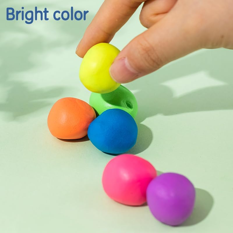 Deli EH713 6 Colors Plasticine 70g - Non-Drying Modeling Clay for Kids - Image 4