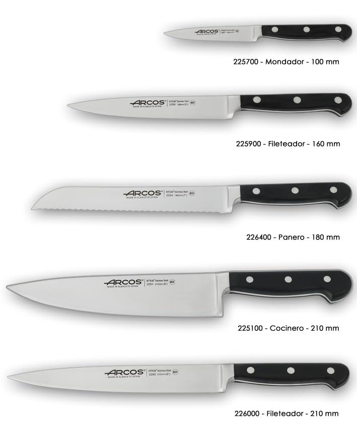 Arcos 5 PCS Opera Series Knives Set Block - Image 4