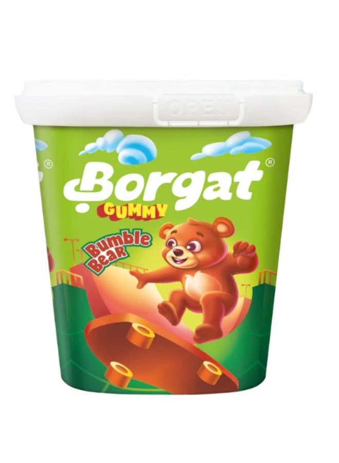 Borgat Gummy Bumble Bear Candy Cup | Soft & Chewy Fruit Gummies | Fun Bear Shape Candy - Image 1