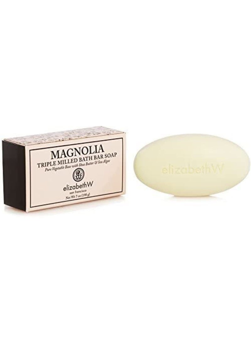 elizabeth W Magnolia Perfumed Triple Milled Bath Soap  7 Ounces 