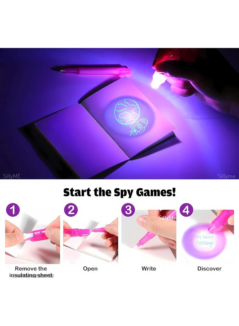 Shreeji Secret Writing Pen with UV Light – Pack of 24 Invisible Ink Spy Pens for Kids | Fun for Science Projects, Return Gifts, Birthday Parties - Image 2