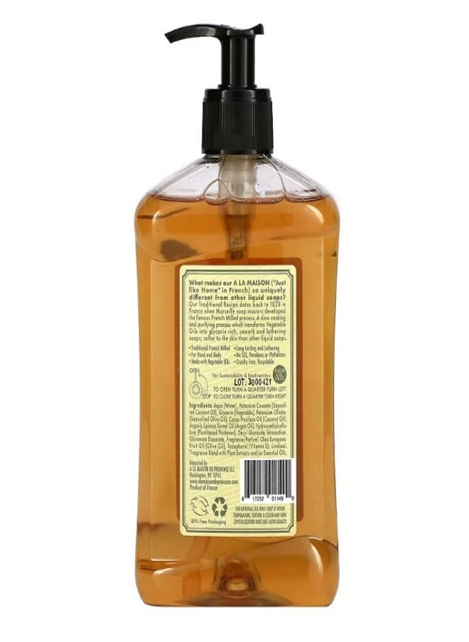 A La Maison De Provence Liquid Soap For Hand Body Plumeria 16.9 fl oz 500 ml  - Image 2