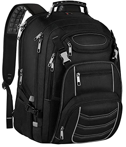 SINVICKO 18.4 Laptop Backpack for Men, 60L Extra Large Gaming Laptops Backpack,TSA Friendly Flight Approved RFID Anti-Theft Pocket Heavy Duty Computer Bag Backbag,21.2*15.5*11.5 inch Grey - Image 1