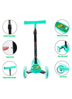 LB 3-Wheel Foldable Kids Scooter with Adjustable Height and Foot Brake  - Image 3