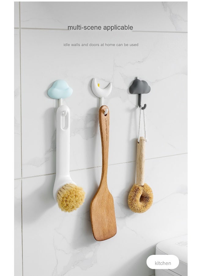 NeeMee Minimalist Strong Adhesive Hooks Set - No-Drill Wall Mounting Solution - Image 2