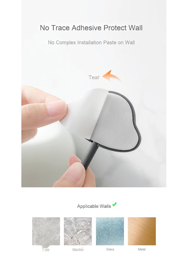 NeeMee Minimalist Strong Adhesive Hooks Set - No-Drill Wall Mounting Solution - Image 4