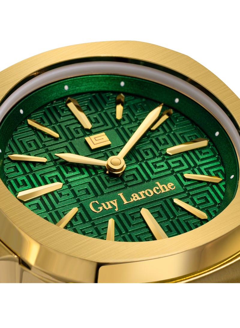 Guy Laroche Charlie Watch for Women with Gold Stainless Steel Bracelet 33 mm 5 Atm  - Image 4