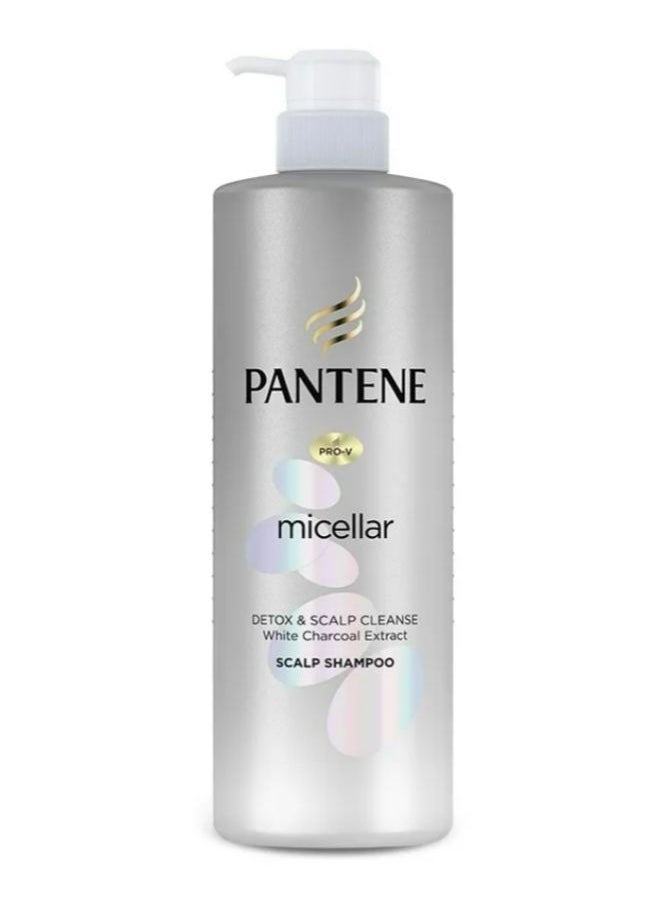 Pantene - Pantene Micellar Detox and Scalp Cleanse White Charcoal Shampoo 530ml. - Image 1