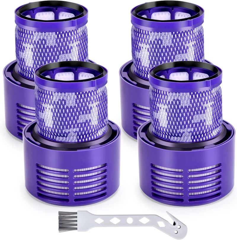 Artraise Filter for Dyson V10 Cyclone Series 4 Pack Vacuum Filter Replacements  Absolute Animal Total Clean SV12 Replace  DY96908201