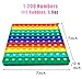 PETBSNVB Double Side 1 100 200 Popper Chart Pop 200 Poper with Numbers Square Popper for Elementary Fidget Sensory Toy Montessori Educational Gift for Kindergarten Classroom Kids 3 4 5 Year Old - Image 4