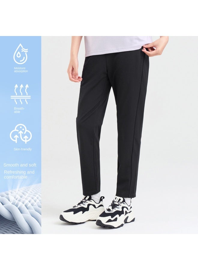 XTEP Ice Silk Breathable】women's Sport Pants, Breathable Knit Pants, Fashionable, Comfortable, Simple Training Women's Sport Pants - Image 2