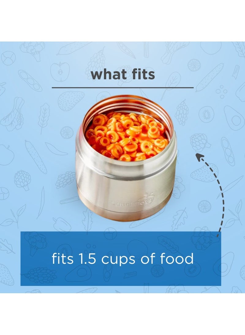 لانش بوتس برطمان طعام حراري حاوية ستانلس ستيل معزولة بغطاء بفتحة تهوية 350 مل، زهري - Image 2