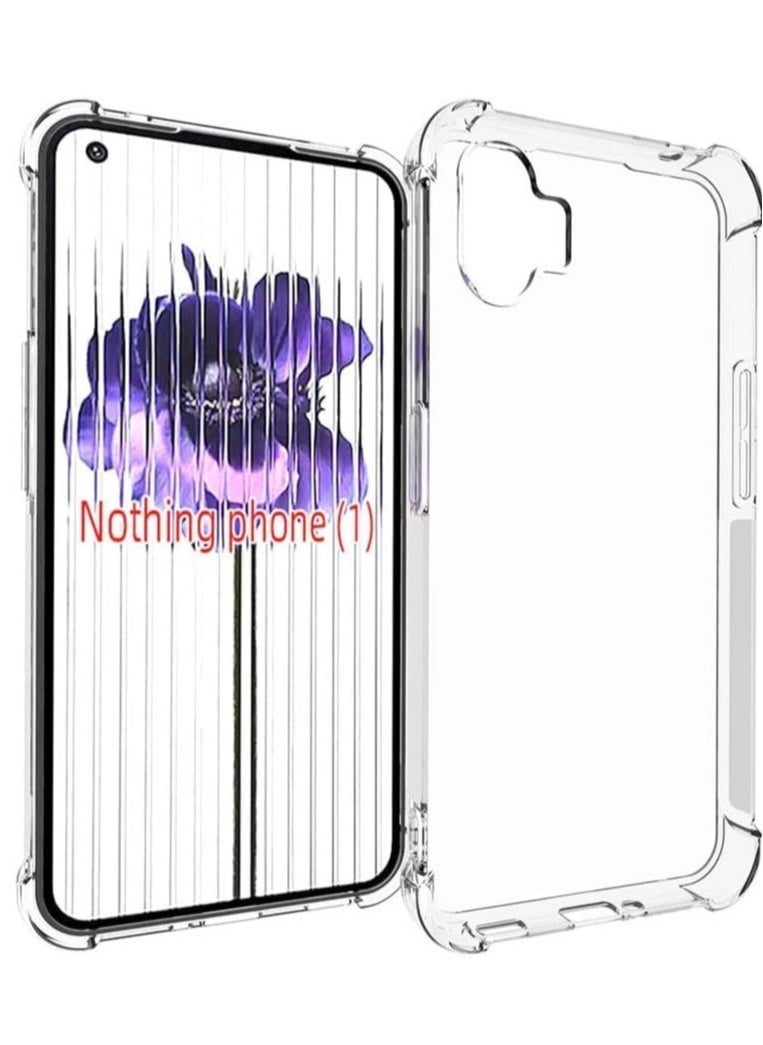 Raxoom Nothing Phone 1 Case with 2 Pack Tempered Glass Screen Protector, Crystal Clear TPU Silicone Case with Airbag Corners, Drop Protection Cover For Nothing Phone 1 - Image 2