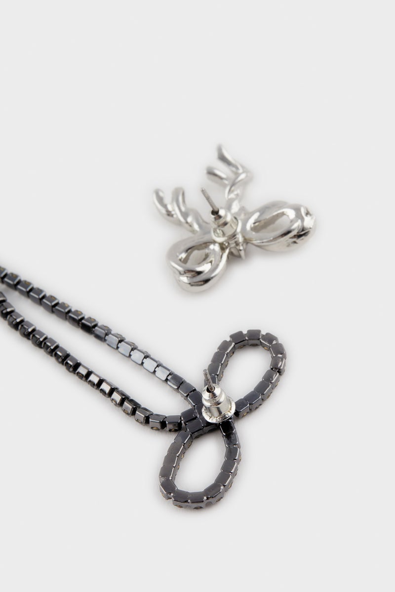 ديفاكتو حلق حريمي فضي اسود - قطعتين - Image 3