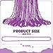 Huskein 100 PCS Purple Beads Necklaces Mardi Gras Beads 33 Round Beaded Bulk Parade Accessories Set Beads For Carniaval Festive Celebrations Party - Image 4
