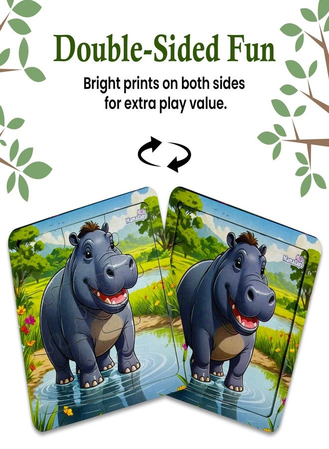 MamaLaps Animal Jigsaw Puzzle Set for Kids | 6-in-1 Cardboard Educational Puzzles | Jungle Theme Learning Games | Brain Booster Toys & Fun Activities for Boys & Girls Age 3-6 Years | Combo Pack - Image 3
