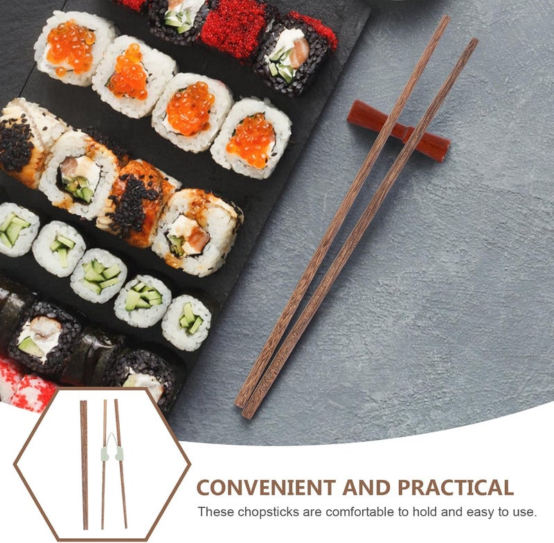 Uonlytech Reusable Training Chopsticks for Beginners Adults with Rebound Clip, Anti-shake Adaptive Wooden Chopsticks Set for Seniors, 3pcs Assistive Eating Utensils for Tremors - Image 2