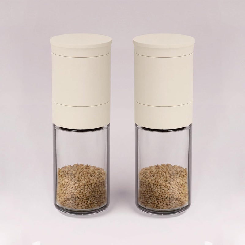 IPPINKA Adjustable Grind Sesame Mill with Ceramic Blades - Set of 2 - Made in Tsubame Sanjo in Japan - Image 2