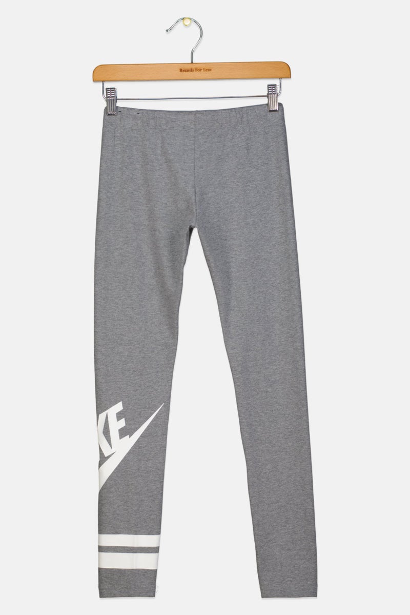 Nike Kids Girl Pull On Training Leggings, Grey - Image 2