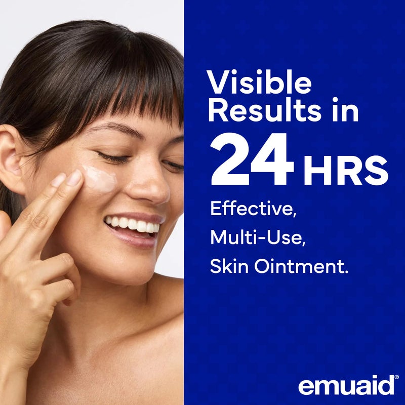 emuaid Ointment for Eczema and Psoriasis Relief, Reduces Itching, Pain, Swelling, Regular Strength Treatment for 100+ Skin Conditions, Steroid and Chemical-Free, Suitable for All Ages, 2oz - Image 4