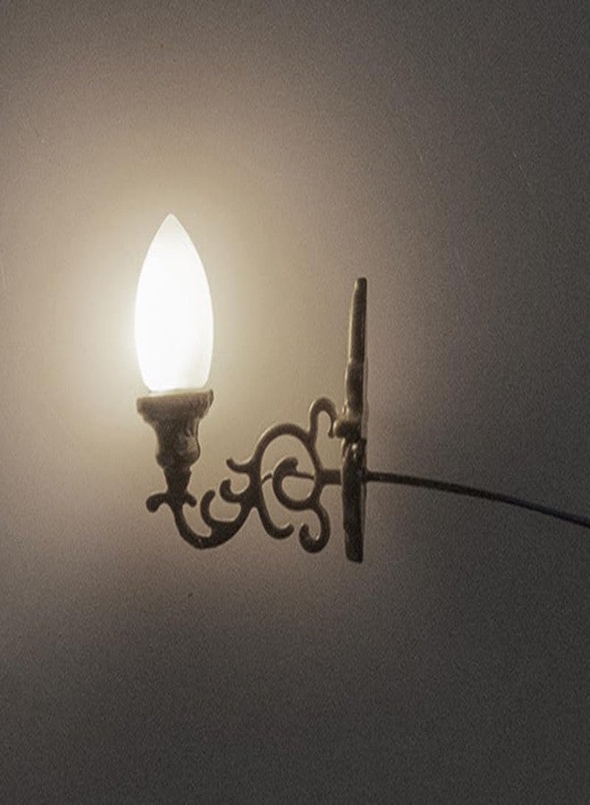 VOSAREA 4pcs Dollhouse Wall Lights Miniature Wall Lamp Model Simulated Lights for Mini House Accessories Sand Table Decorations - Image 3