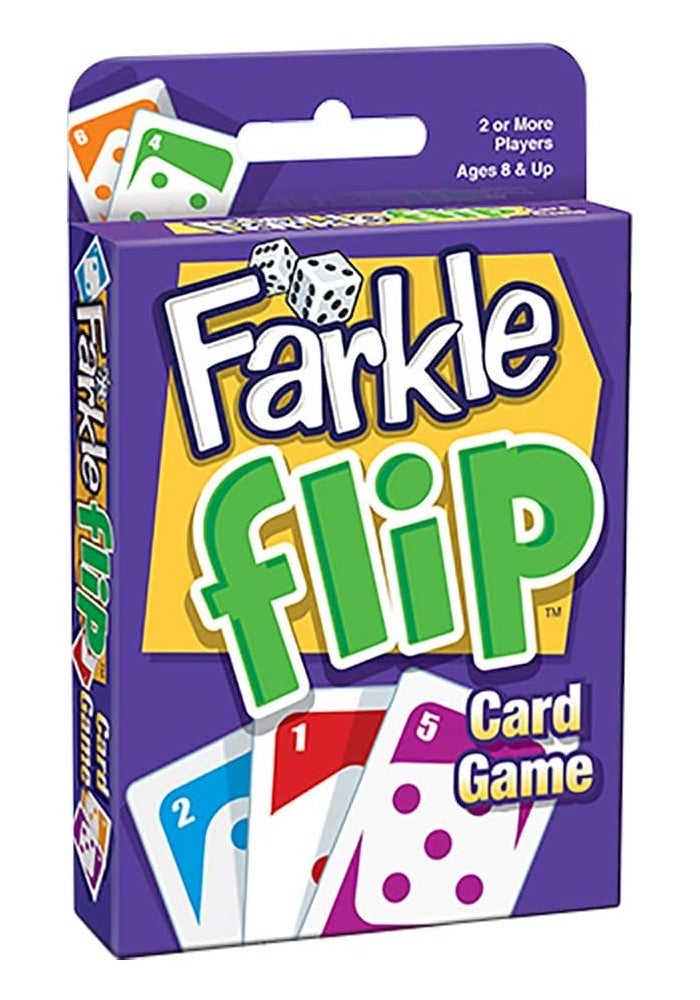 PlayMonster Farkle Flip Card Game for 2 or More Players Ages 8 and Up - Image 1