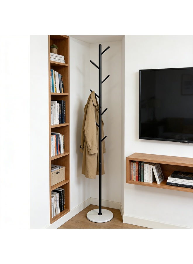 POWER Freestanding Coat Rack , Heavy Duty Metal Clothes Hanger Stand with Multi Hooks, Luxury Coat Tree for Entryway Bedroom Living Room Organizer - Image 2