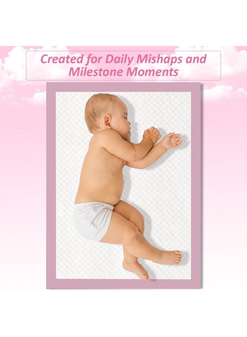 Cute 'n' Cuddle Electric Portable Milk Warmer + Disposable Baby Changing Mats (180 Pack, Pink) – Dual Heating Bottle Warmer with Glass Lid, BPA-Free, Travel-Friendly Ultra Absorbent Waterproof Diaper Liners 60x90cm. - Image 3