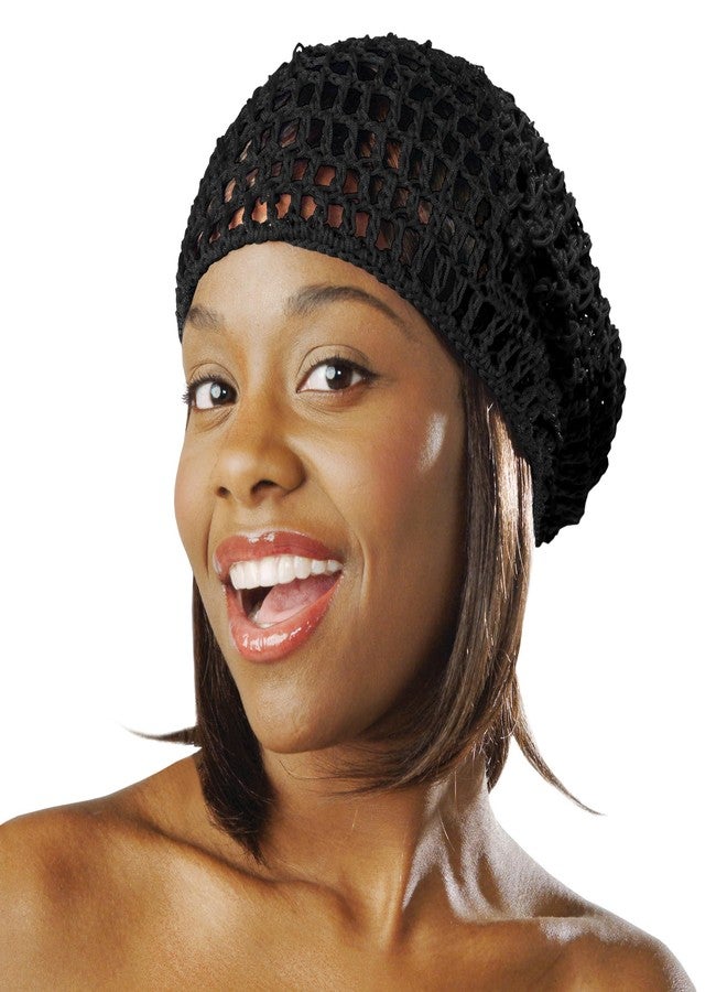 Donna غطاء شعر دونا وبونيت - قبعات شعر للنساء - شبكة شعر حقيقية سميكة باللون الأسود - Image 1