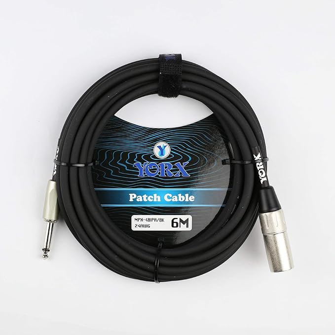 Yorx MPX-481PR-6M XLR Male to 1/4″ TS Jack Cable – 6-Meter