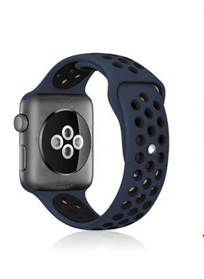 نيبمينينت سوار رياضي بديل من السيليكون جيد التهوية لساعة أبل سيريز 4/5/6/7/SE مقاس 38/40/41 مم