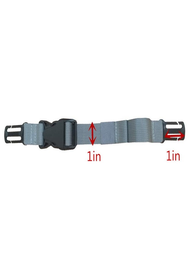 Amlrt HDHYK Backpack Chest Strap- Nylon -Suitable for Webbing on The Backpack up to1in. Gray - Image 3