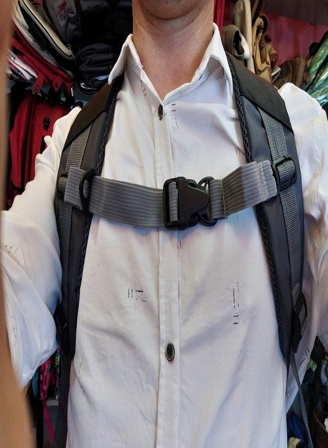 Amlrt HDHYK Backpack Chest Strap- Nylon -Suitable for Webbing on The Backpack up to1in. Gray - Image 5