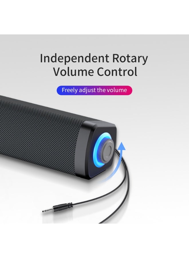 عام الوسائط المتعددة دفتر كمبيوتر مكتبي صغير المتكلم المنزل لعبة سطح المكتب طويل مضخم الصوت - Image 4