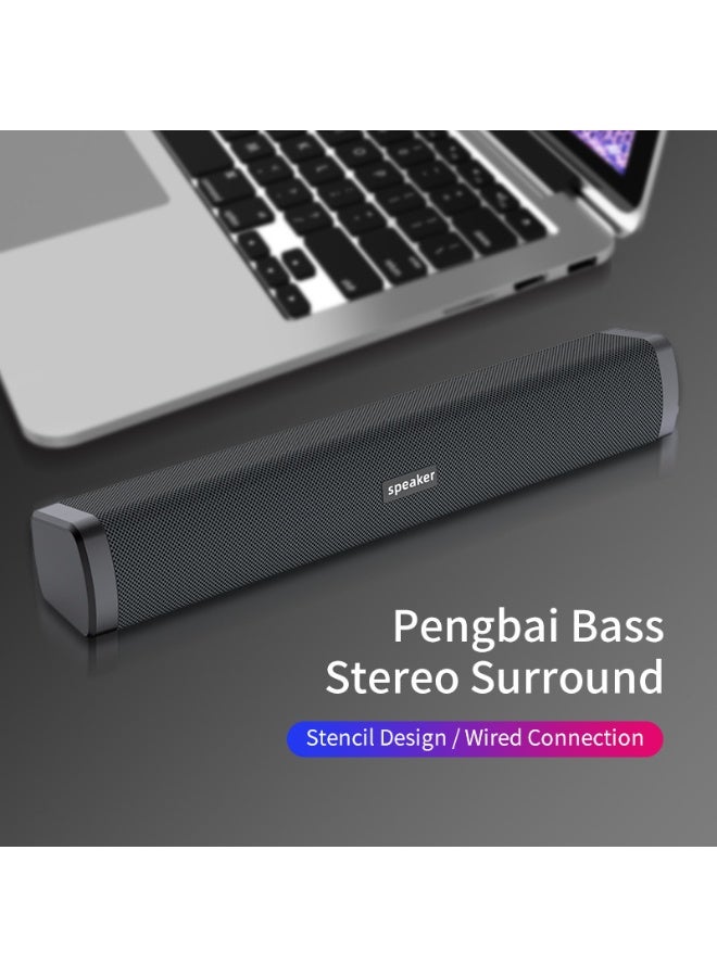 عام الوسائط المتعددة دفتر كمبيوتر مكتبي صغير المتكلم المنزل لعبة سطح المكتب طويل مضخم الصوت - Image 3