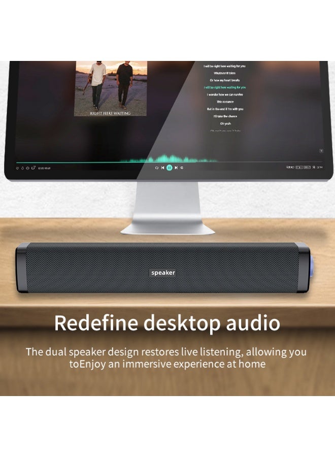 عام الوسائط المتعددة دفتر كمبيوتر مكتبي صغير المتكلم المنزل لعبة سطح المكتب طويل مضخم الصوت - Image 2