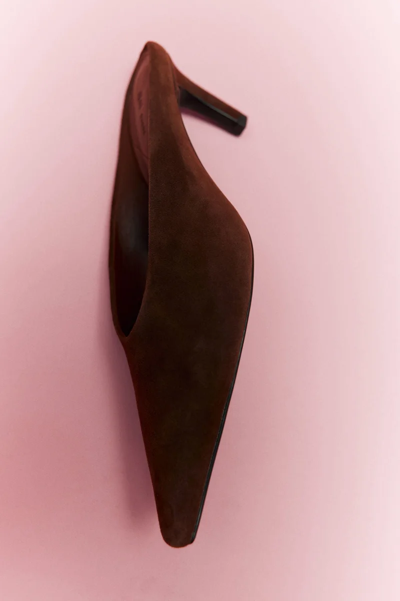 H&M Pointed suede mules