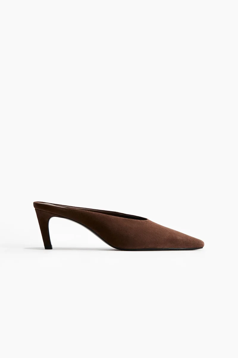H&M Pointed suede mules